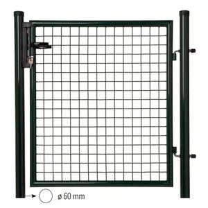 3D Panel Fence Single Gate Individual Retail Box With Post and Handle Lock thumbnail-2