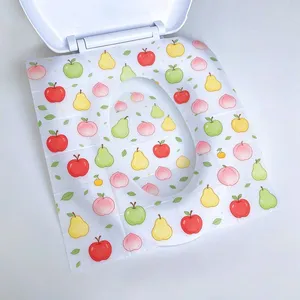 200-Pack Printed Disposable Toilet Seat Covers 20 Gsm Paper Biodegradable for Standard Seats thumbnail-4