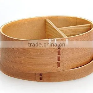 Round Wooden Tableware Lunch Box thumbnail-5