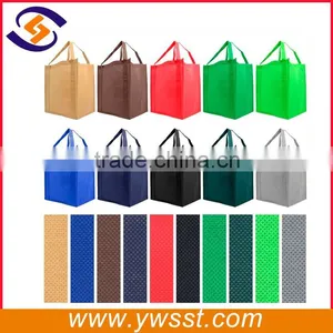Reusable Reinforced Handle Grocery Tote Bag Large Size - 10 Color Variety thumbnail-1