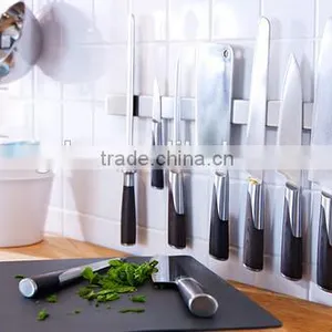 Factory Full Stainless Steel Magnetic Strong Power Magnetic Knife Holder With Bar for Kitchen thumbnail-3