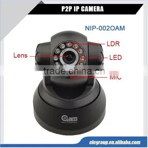 Cheap Wifi PT Indoor P2P IP Camera With True Nigh Vision thumbnail-1