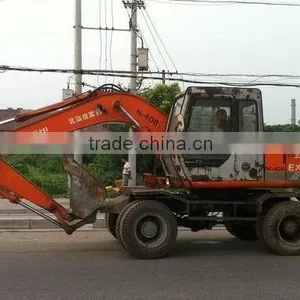 Hitachi Used Excavator EX100WD For Sale Hitachi Wheel Excavator Ex100WD Also Ex100WD-1 thumbnail-3