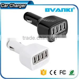 Universal Micro Auto 4 Port USB Car Charger For IPhone IPad 2.1A Mini Car Charger Adapter Cargador Coche Carregador de Celular Quality Choice thumbnail-1