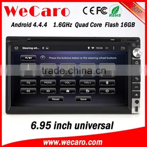 Wecaro WC-2U6005 Android 4.4.4 2 Din 6.95" Car Dvd Player for Universal Car Stereo With Gps Bluetooth Radio Wifi 3g Playstore thumbnail-5
