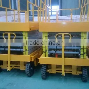 8m 0.3--1ton Factory Direct Sale Battery Powered Scissor Lift Platform Hydraulic thumbnail-3