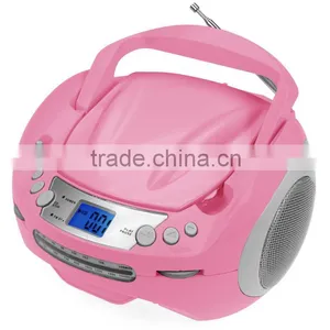 Best Seller Fancy Pink Avant-grade Portable CD Boombox thumbnail-2