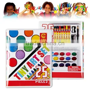 25pcs Safe Travel Paint Set Kids Colors Rainbow Art Set thumbnail-1