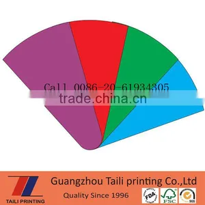 Wholesale Mini Foldable Promotion Paper Fan Die-cut Paper Fans (4-parts Paper Fan) thumbnail-1