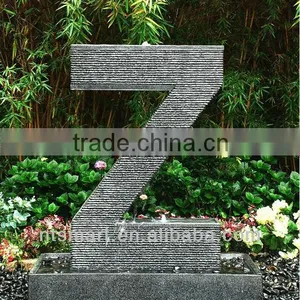 Granite Letter Fountain Z thumbnail-1