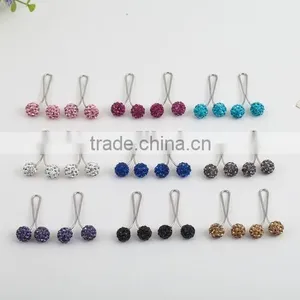 Trendy Muslim Hijab Women Hair Clip Accessoryies Shamballa U Brooch Clip PDJ0115 thumbnail-2