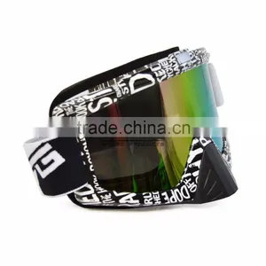 BJ-MG-013A Manufacturer Adult Reflective Letter Frame Custom Racing Motorcycle Sports Goggles thumbnail-6