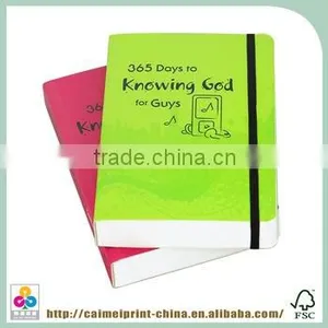 Caimei 2015 Good Quality Paperback Book Printing With Elastic Band thumbnail-1