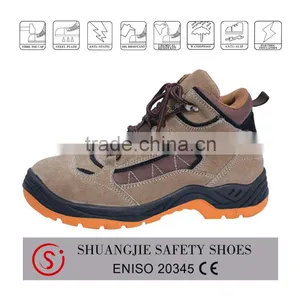 Made in China Safety Boots Suede Leather Safety Shoes 9078 thumbnail-1