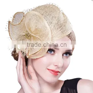 Hair Sinamay Fascinator Hats for Women Sinamay Church Hat Supplier's Choice thumbnail-5