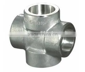 4 " Cross Tee Stainless Steel Female Threaded Tools Used In Pipe Fitting thumbnail-2