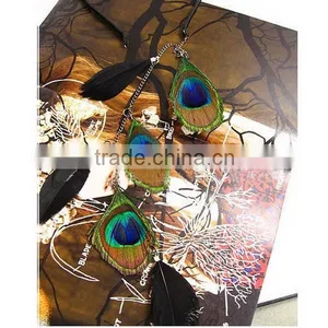 2014 Fashion Celebrity Bohemia Hairband Type Peacock Feather Hairband thumbnail-1