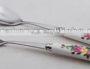 Excellent Ceramic Handle Spoon and Fork With High Quality and Low Price thumbnail-1