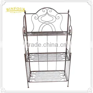 NEW Freestanding Painted Metal 3 Tire Shelf Display thumbnail-6