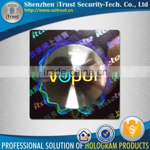 Hot Sell Cheap Tamper Proof Custom Logo Hologram 3D Mirror Lens Cat Eye Sticker thumbnail-2