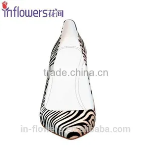 Zebra-patterned Leather Pointed Toe Ladies Sexy High Heels thumbnail-5