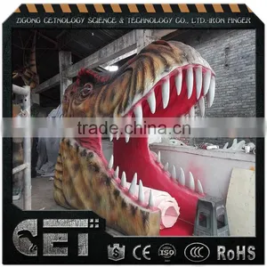 Cetnology High Attaction Life-sized T-rex Head Model Dinosaur Gate thumbnail-2