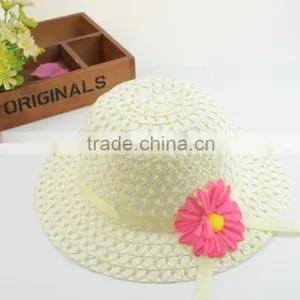 Sunflower Children Straw Hat,Wholesale Crochet Straw Hat For Chirldren thumbnail-3
