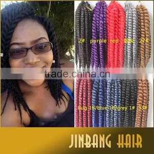 Cheap Price Synthetic Hair Extension 24 Inch 2x Havana Mambo Twist Crochet Braiding Hair thumbnail-2