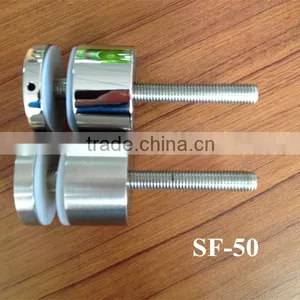 Inox AISI 316 Standoff Glass Mounting Clamp for Stair Glass Railing thumbnail-1