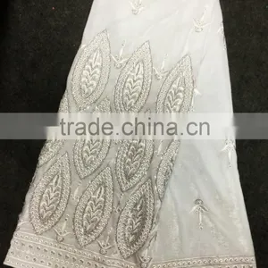Wholesale Olive Green African Velvet Lace Polyester Velvet Fabric thumbnail-5