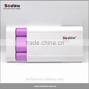 Soshine E3 Mobile Power Bank Box for 4pcs 18650 Batteries, Smart Battery Charger thumbnail-5