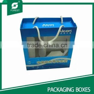 CUSTOMIZED PROFESSIONAL PACKAGING BOXES WITH HANDLE thumbnail-1