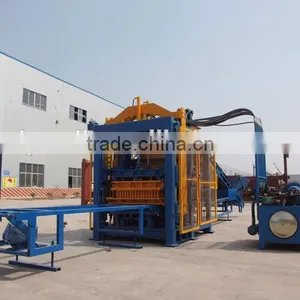 Power Step Vibration Brick Making Machine QT4-15 Hydraulic Block Machine Equipment for the Production thumbnail-2