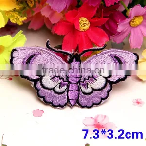 Custom Wholesale Colorful Butterfly Patches,Beautiful Embroidery Iron on Patches for Garment thumbnail-3