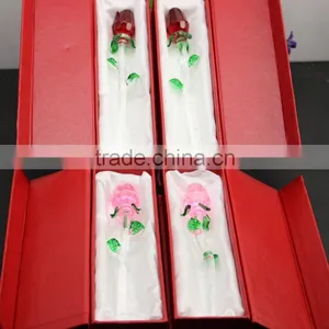 2016 Latest Design Romantic Crystal Rose Flower for Wedding Favors 160*25mm Red /pink Hot Selling thumbnail-1