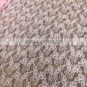 TH-8881 Newest Strech Nylon Lace Fabric Small Leaf Flower Design With Shiny thumbnail-4