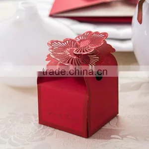 2015 Red Laser Cut Flower Chocolate Box thumbnail-1