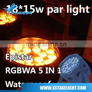 Make in China Waterproof Outdoor 18*15w RGBWA 5 in 1led Par Light thumbnail-1