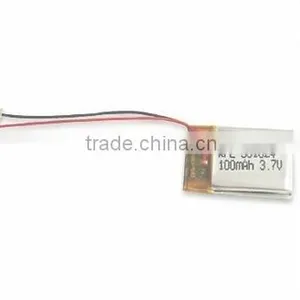 100mah Polymer Lithium Battery 3.7v for Eletric Tools China Manufacturer thumbnail-1