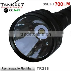 Tank007 TR218 Police LED Flashlight Power Light Led Torch Military Torch Lamp thumbnail-5