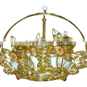 2015 Decoative Arab Tray Sets With Crystal Flower thumbnail-1