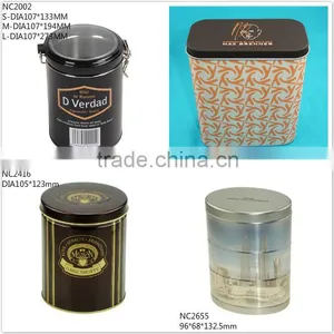 Hot Selling High Quality Food Grade Empty Coffee Tin Can Wholesale Custom Metal Round Tea Tin Container Quality Choice Most Popular thumbnail-2