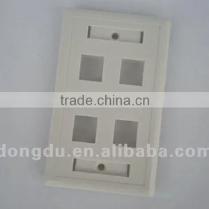 4 Port RJ45 70*115mm Wall Plate thumbnail-1