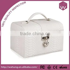 Leather Jewellery Boxes With Lock Packaging Wholesale & Jewellery Packaging Cases For Earring/Ring/Pendant/Neaklace thumbnail-1
