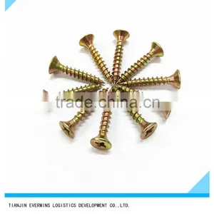 Brass Plated Screws Pozidriv Head Fine Thread Drywall Screws thumbnail-3