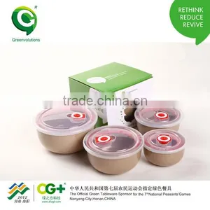 Cute Organic Healthy Rice Husk Noodle or Soup Bowl thumbnail-3