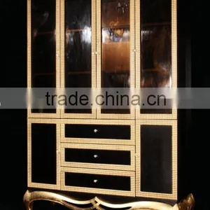 European Style Solid Wood Classical Bedroom Furniture Set Bed Bedside Table Wardrobe Dressing Table Commode thumbnail-4