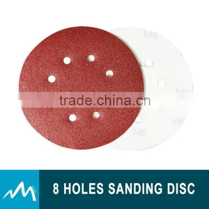 Red Aluminum Oxide PSA Abrasive Disc, White Aluminum Oxide Hook And Loop Abrasive Disc thumbnail-3