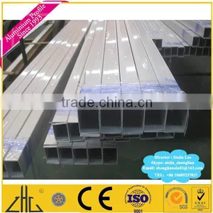 Wow!! Aluminium Hollow Square Tubing Factory/ 6063 6061T6 Anodized, Wood Grain Finish Square Aluminum Profiles Tube Manufacturer thumbnail-6