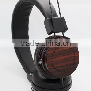 New ! Wood Headphones Custom Logo Over Ear High Quality With Good Sound Headset thumbnail-3